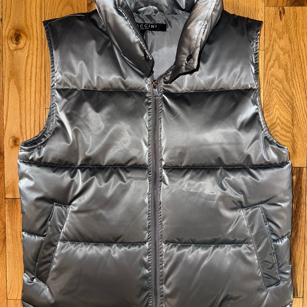 Women Gray Puffer Vest